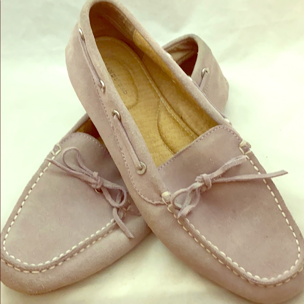 Lands’ End Suede Tie Loafers